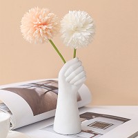 dry flower resin vase hand shape