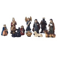 handmade 3 cm height Nativity sets manger sculpture