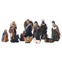 handmade 5 cm height Nativity sets manger sculpture