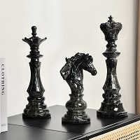 handmade resin chess set ornament